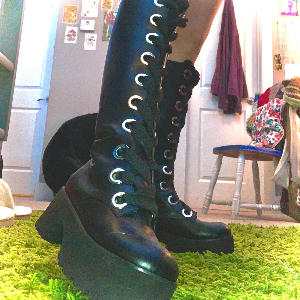 Knee High platform boots